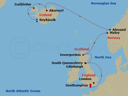Cruise Route Map