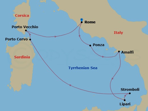 Italy And The Allure Of The Aeolian Islands Route Map