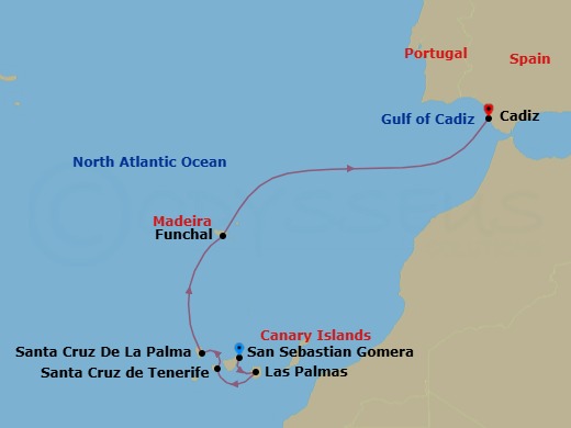 The Colorful Canary Islands Route Map
