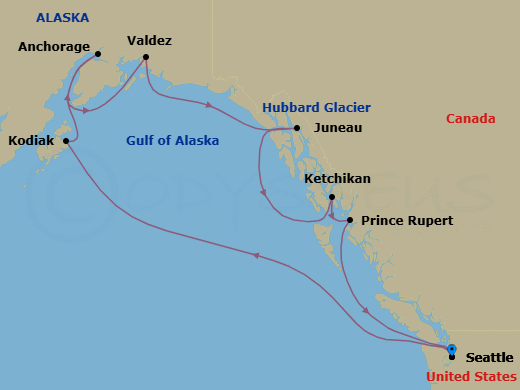 Cruise Route Map
