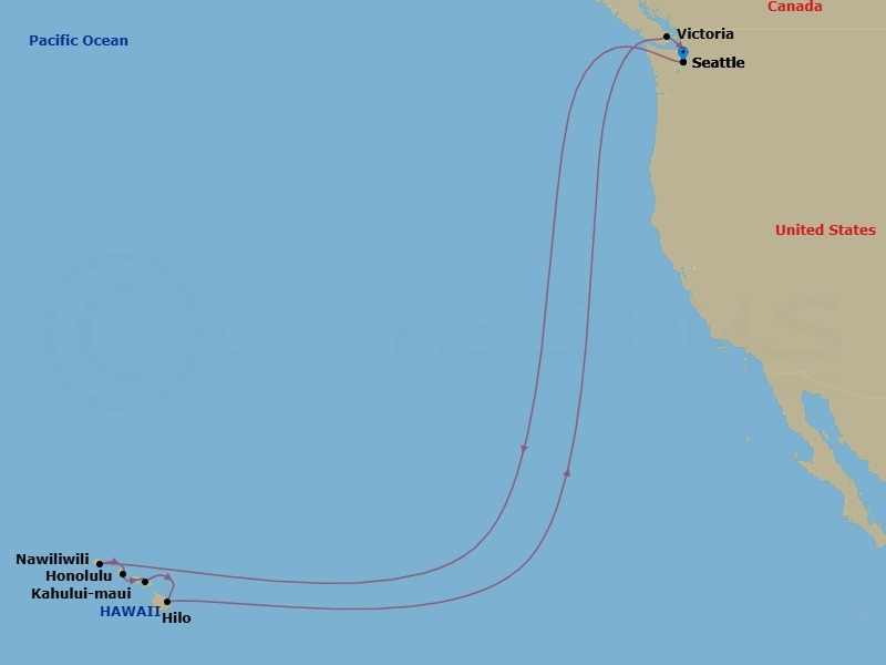Journeys - 16-Day Hawaii Route Map