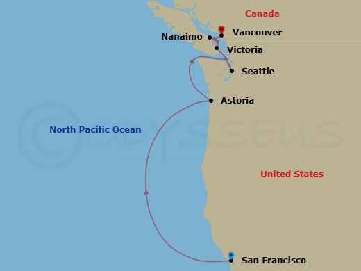 Flowers, Harmony & Haight Route Map