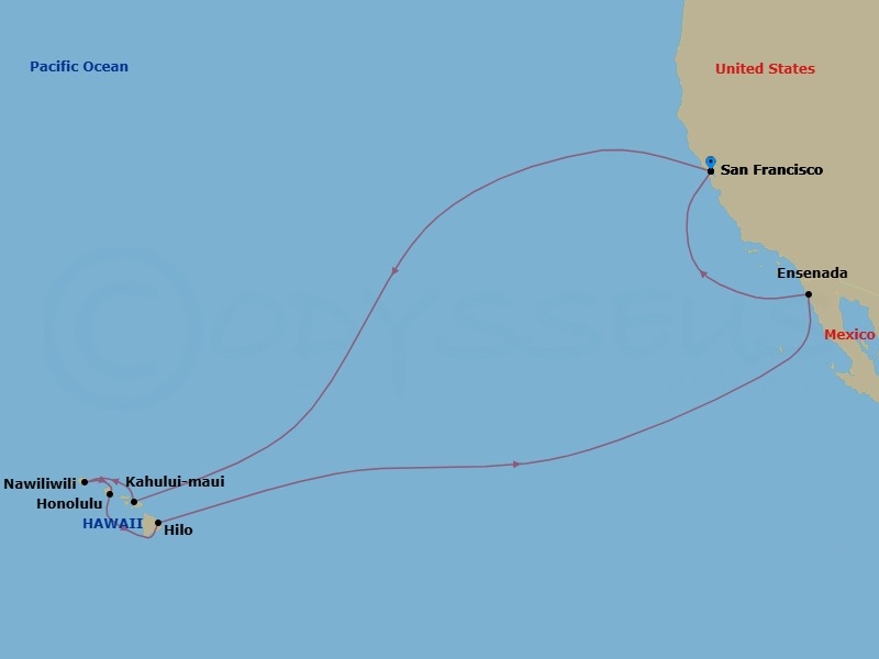 Journeys - 15-Day Hawaii Route Map