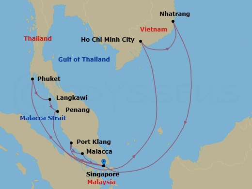 Singapore To Singapore Route Map