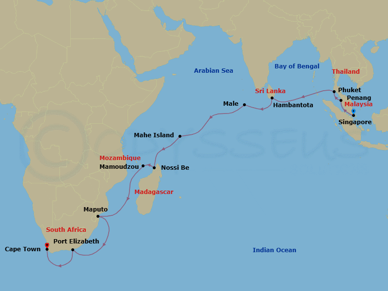 Cruise Route Map