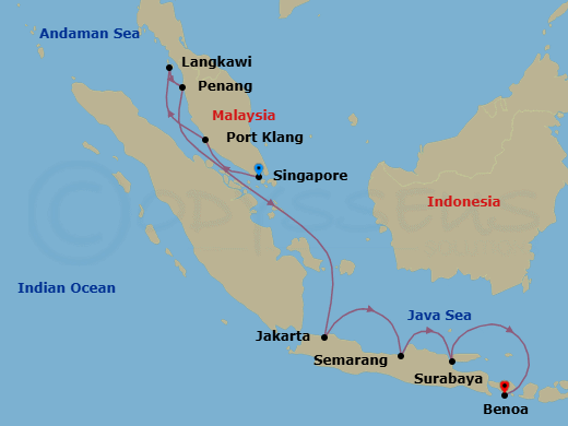 Isle Crossroads Route Map
