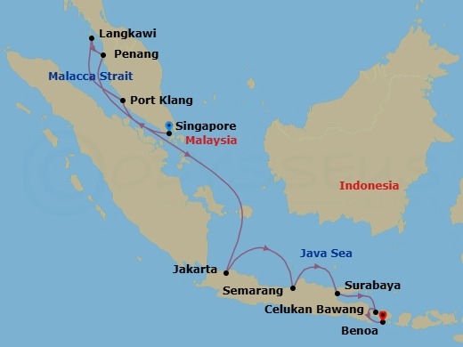 Heart Of Southeast Asia Route Map