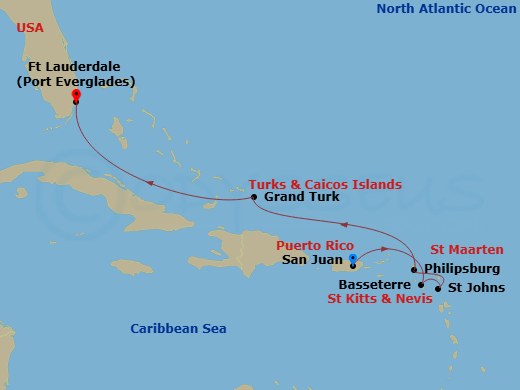 Cruise Route Map