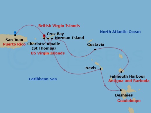 Quintessential Caribbean Route Map