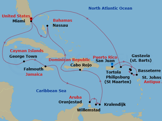 Cruise Route Map