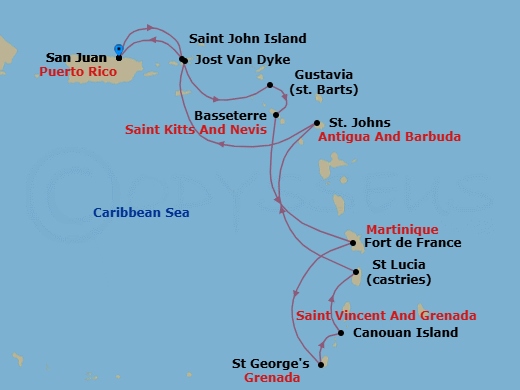San Juan To San Juan Route Map