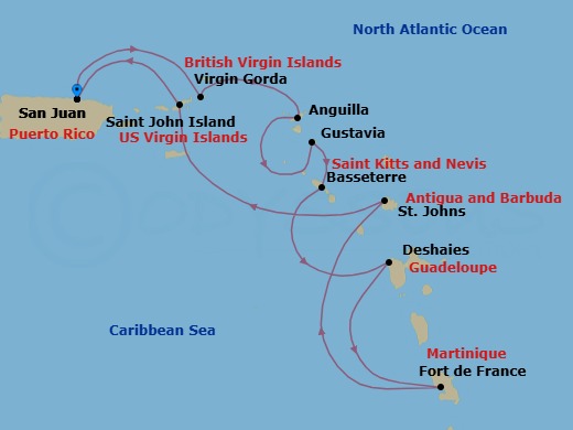 San Juan To San Juan Route Map