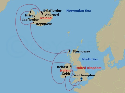 Cruise Route Map