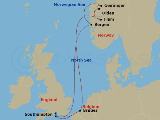 Cruise Route Map