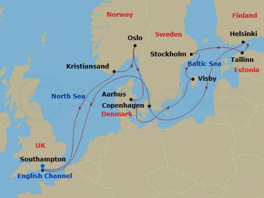 Cruise Route Map