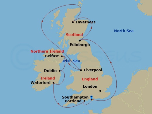 Cruise Route Map