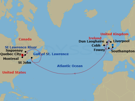 Cruise Route Map