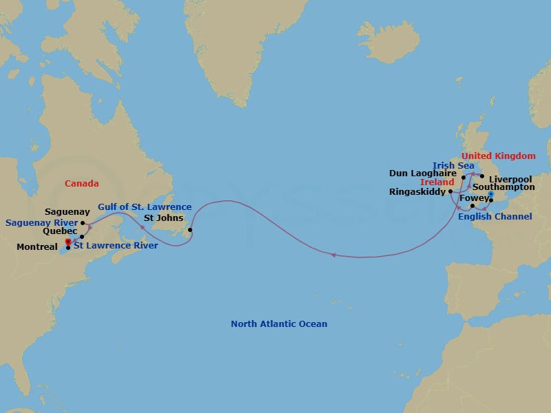 Cruise Route Map