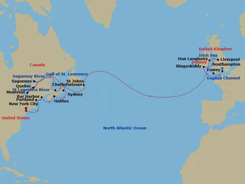 Cruise Route Map