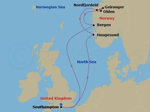 8 Night Best Of Norway Route Map