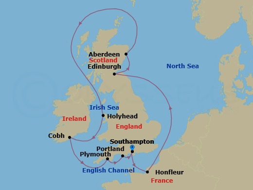 Southampton To Southampton Route Map