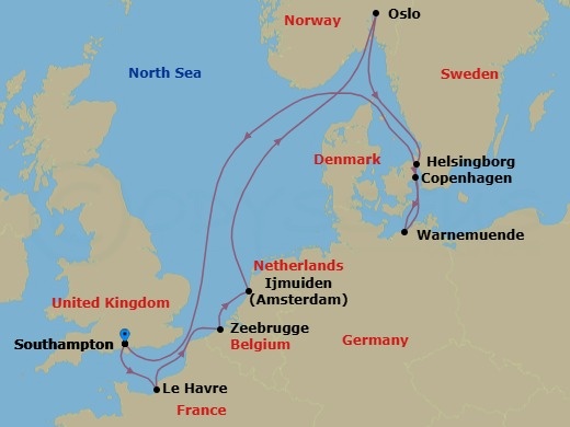 Northern Summer Nights Route Map