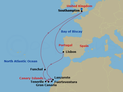 Cruise Route Map