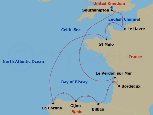 Crown & Compass Route Map
