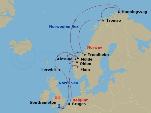 Cruise Route Map