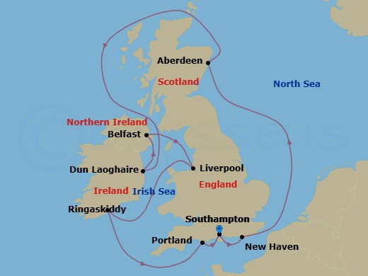 Cruise Route Map