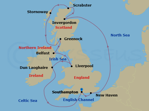 Enchanted Scotland Route Map