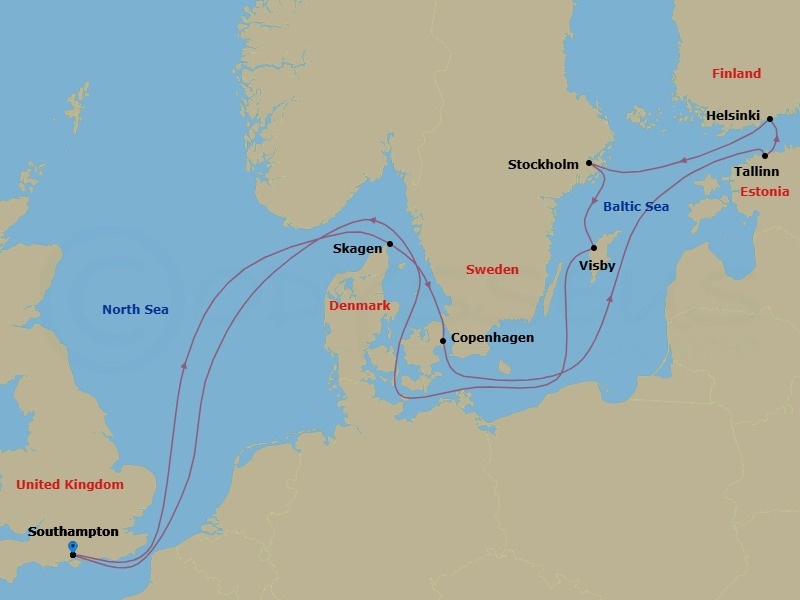 Cruise Route Map