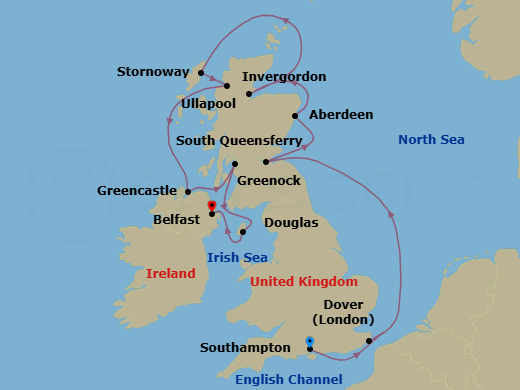 Cruise Route Map