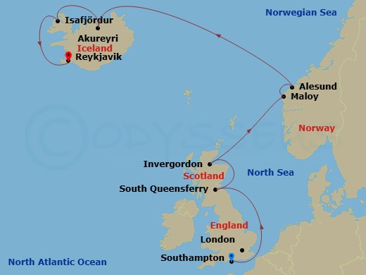 Cruise Route Map