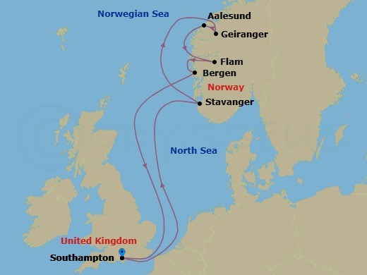 8 Night Best Of Norway Route Map