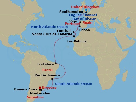 Cruise Route Map