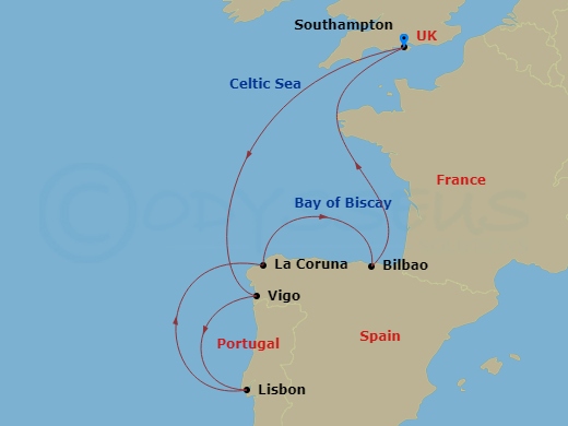 Cruise Route Map
