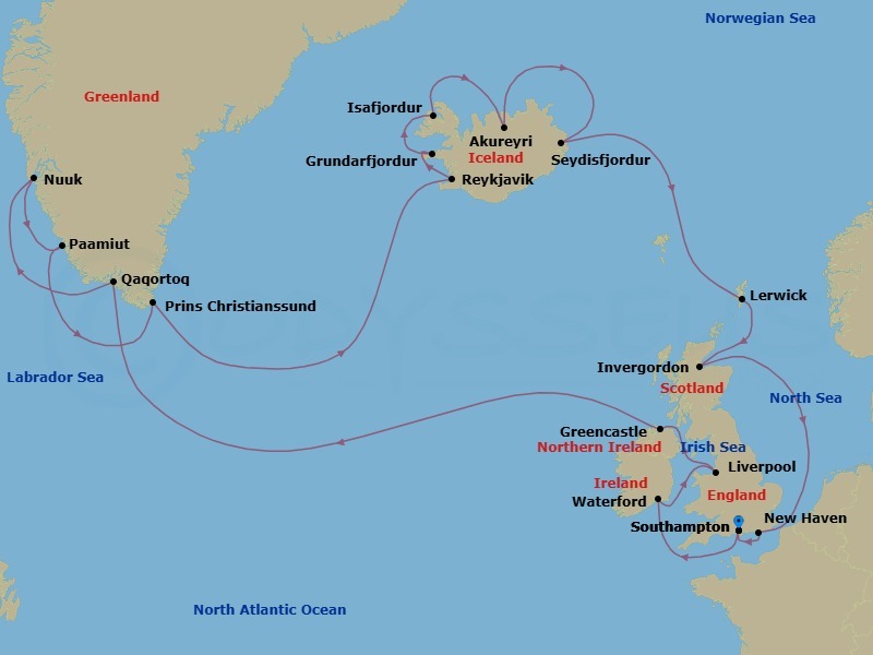 Wild North Journey Route Map