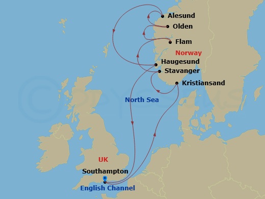 Cruise Route Map