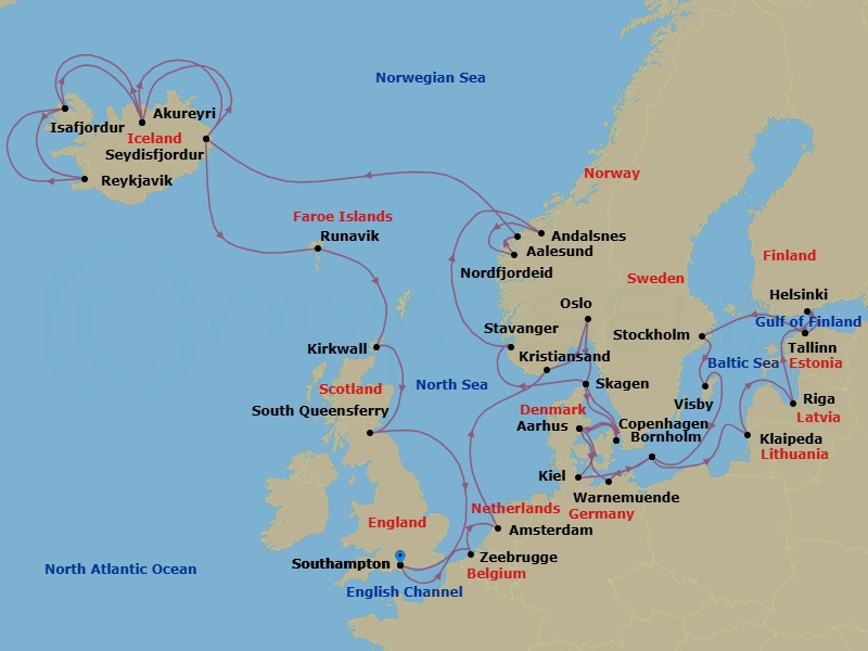 Cruise Route Map