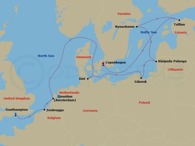 Cruise Route Map