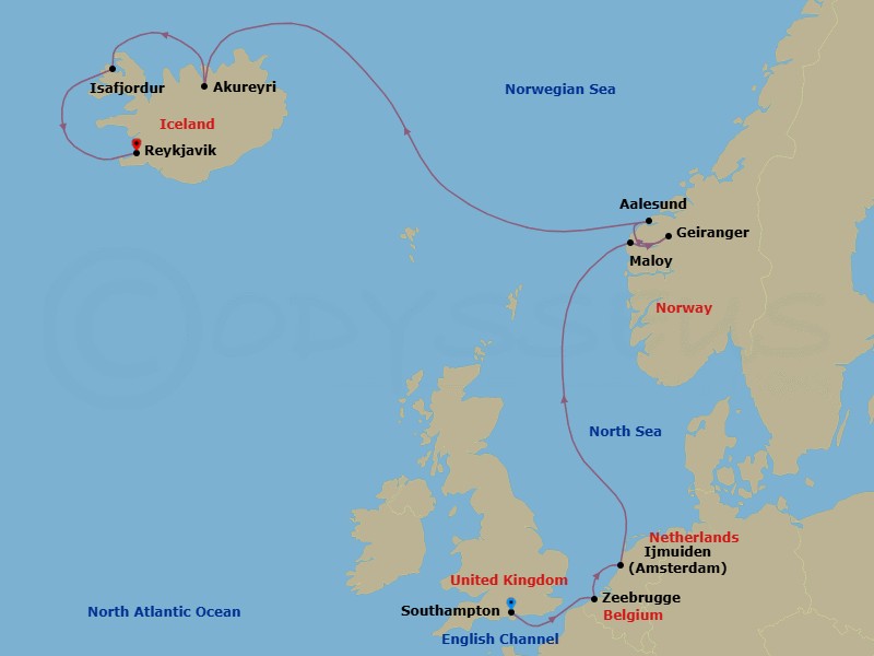 Cruise Route Map