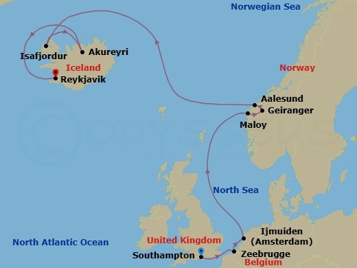 Cruise Route Map