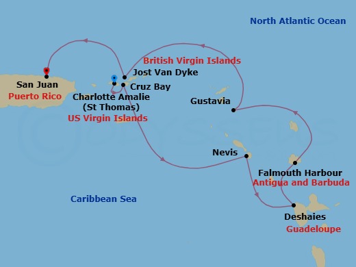 Quintessential Caribbean Route Map