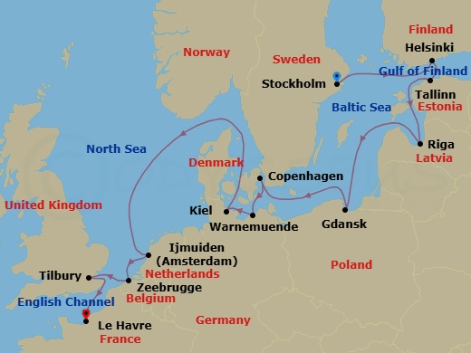 Cruise Route Map