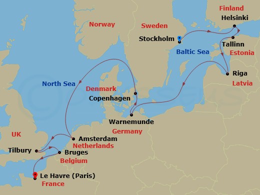 Cruise Route Map