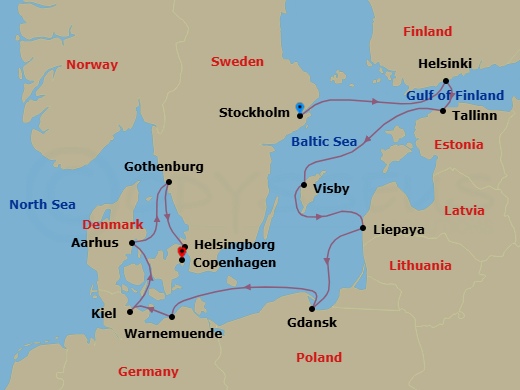 Fairytales & Hygge Route Map