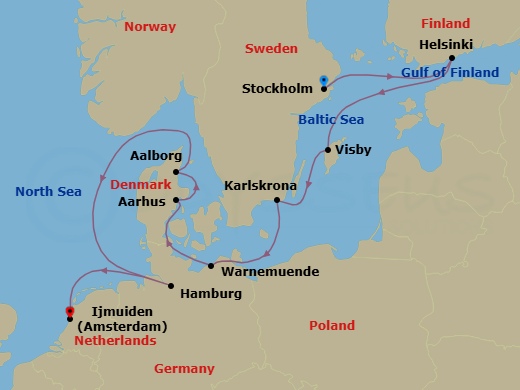 Cruise Route Map