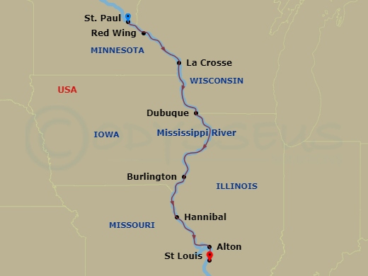 Heartland Of America Route Map
