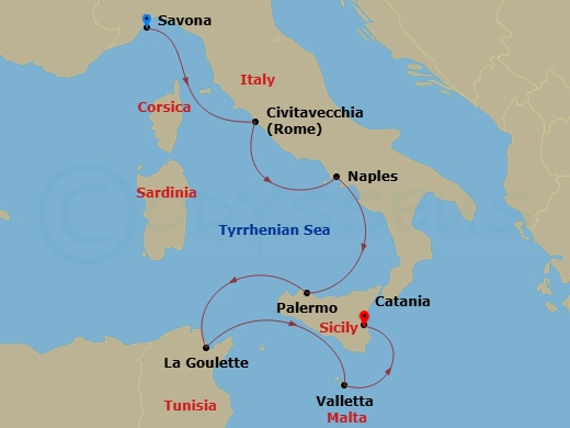 Cruise Route Map